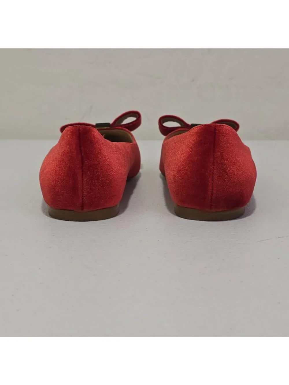 Kate Spade New York Emmie Red Velvet Pointed Toe Flats Women's 7.5 M